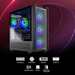 Skytech Gaming Edge Desktop PC, Ryzen 7 5700 3.7 GHz (4.6GHz), NVIDIA RTX 5060 Ti 8GB, 1TB NVMe SSD, 16GB DDR4 RAM 3200, 650W Gold PSU, Wi-Fi, Win 11