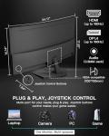 SANSUI 27 Inch Curved 160Hz Gaming Monitor, 1500R Curved Computer Gaming Monitor FHD 1080P, 4000:1, 110% sRGB, FPS/RTS, 1Ms MPRT|FreeSync|HDR|Low Blue Light|HDMI DP| VESA Support, HDMI Cable Incl.