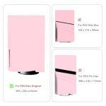 Skin Wrap Compatible with PS5 Disc Console, Protective Vinyl Sticker Decal Cover for Wireless Controller (Pink)