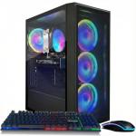STGAubron Gaming PC Computer Desktop, AMD Ryzen 7 5700X up to 4.6G, GeForce RTX 3050 6G, 16G DDR4, 1T SSD, WiFi 6, BT 5.2, RGB Fan x4, Windows 11 Home