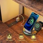 GAOMON L Shaped Gaming Computer Desk with Storage Shelves, 6 Fabric Drawers, Corner Gaming Desk with Open Shelves, Home Office PC Table with Power Outlets & LED Lights, 58.3" l*54.3" h