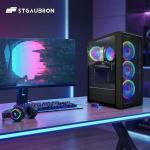 STGAubron Gaming PC Computer Desktop, AMD Ryzen 7 5700X up to 4.6G, GeForce RTX 3050 6G, 16G DDR4, 1T SSD, WiFi 6, BT 5.2, RGB Fan x4, Windows 11 Home