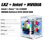 LXZ Gaming PC Desktop, I5-12400F, 2.5GHz, GeForce RTX 3050 6GB, 16GB DDR4 RAM, 1TB NVME SSD, for Gaming and Work, White