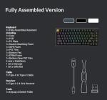 Keychron J2 Wireless Mechanical Keyboard, 2.4 GHz Bluetooth QMK 75% Layout RGB with Knob, Hot-swappable Banana Switch Compatible with Mac Windows Linux for Gaming Office - Black