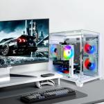 LXZ Gaming PC Desktop, I5-12400F, 2.5GHz, GeForce RTX 3050 6GB, 16GB DDR4 RAM, 1TB NVME SSD, for Gaming and Work, White