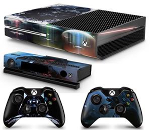 GNG DV Console Skin Decal Sticker + 2 Controller Skins compatible with Xbox One & Kinect