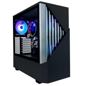 Periphio Dark Castle Prebuilt Gaming PC - AMD Ryzen 5 5600G CPU (4.4GHz Turbo) | Radeon Vega 7 iGPU (4GB) | 1TB M.2 NVMe SSD Storage | 16GB DDR4 RAM | Wi-Fi + BT | Windows 11 Gaming Desktop Computer
