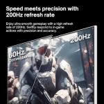 Pixio PX248 Wave White 24 inch 200Hz Refresh Rate FHD 1080p Resolution Fast IPS Panel 1ms GTG Response Time Built-in Speakers Gaming Monitor with Adaptive Sync