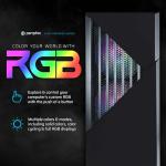 Periphio Dark Castle Prebuilt Gaming PC - AMD Ryzen 5 5600G CPU (4.4GHz Turbo) | Radeon Vega 7 iGPU (4GB) | 1TB M.2 NVMe SSD Storage | 16GB DDR4 RAM | Wi-Fi + BT | Windows 11 Gaming Desktop Computer