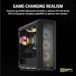 Corsair Vengeance a8200 Gaming PC – Liquid Cooled AMD Ryzen™ 7 9800X3D, NVIDIA® GeForce RTX™ 5090 GPU, 64GB Dominator Titanium RGB DDR5 Memory, 2+4TB M.2 SSD – Black