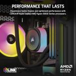 Corsair Vengeance a8200 Gaming PC – Liquid Cooled AMD Ryzen™ 7 9800X3D, NVIDIA® GeForce RTX™ 5090 GPU, 64GB Dominator Titanium RGB DDR5 Memory, 2+4TB M.2 SSD – Black