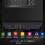 Periphio Dark Castle Prebuilt Gaming PC - AMD Ryzen 5 5600G CPU (4.4GHz Turbo) | Radeon Vega 7 iGPU (4GB) | 1TB M.2 NVMe SSD Storage | 16GB DDR4 RAM | Wi-Fi + BT | Windows 11 Gaming Desktop Computer