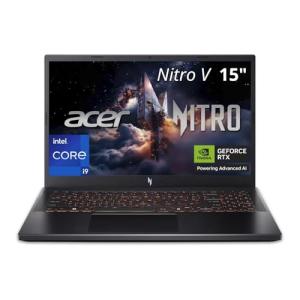 acer Nitro V 15 Gaming Laptop | 15.6" FHD IPS 165Hz Display | Intel Core i9-13900H | NVIDIA GeForce RTX 5060 | 32GB DDR5 RAM | 1TB SSD | Thunderbolt 4 | Wi-Fi 6E | Backlit KB | ANV15-52-90QH
