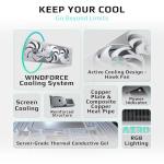 GIGABYTE GeForce RTX 5070 AERO OC 12G Graphics Card, 12GB 192-bit GDDR7, PCIe 5.0, WINDFORCE Cooling System, GV-N5070AERO OC-12GD Video Card, Compatible with Desktop