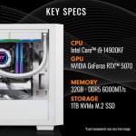 Thermaltake LCGS Versa i570S Gaming Desktop (Intel Core™ i9-14900KF, 32GB 6000MT/s DDR5 RGB Memory, NVIDIA GeForce® RTX 5070, 1TB NVMe M.2, WiFi, Windows 11) H16S-B760-570-LCS