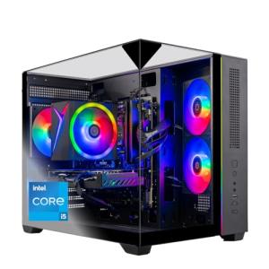 Skytech Gaming Crystal Gaming PC, Intel i5 14400F 2.5GHz, NVIDIA RTX 5050 8GB, 1TB NVMe SSD, 16GB DDR5 RAM 5200, 650W Gold PSU, Wi-Fi, Win 11, Gaming Desktop