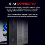 Skytech Gaming Crystal Gaming PC, Intel i5 14400F 2.5GHz, NVIDIA RTX 5050 8GB, 1TB NVMe SSD, 16GB DDR5 RAM 5200, 650W Gold PSU, Wi-Fi, Win 11, Gaming Desktop