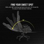 Corsair T3 Rush Fabric Gaming Chair (2023) – Racing-Inspired Design – Soft Fabric Exterior – Padded Neck Cushion – Memory Foam Lumbar Support – Adjustable Seat Height – Charcoal