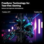 SANSUI 27 Inch WQHD 2560 x 1440 IPS Gaming Monitor, 200Hz 180Hz 1ms Computer Monitor, DP 1.2 x2 | HDMI 2.0 x2 | VESA Mount, 120% sRGB HDR Eye Care Metal Stand (DP Cable Included)