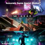 SANSUI 27 Inch WQHD 2560 x 1440 IPS Gaming Monitor, 200Hz 180Hz 1ms Computer Monitor, DP 1.2 x2 | HDMI 2.0 x2 | VESA Mount, 120% sRGB HDR Eye Care Metal Stand (DP Cable Included)