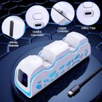 PS5 Controller Charger - Dual-Sensing Edge PS5 Charging Station with 6 LED and RGB Modes,Charging Dock is Suitable for/Slim/Pro Remote Control Accessories