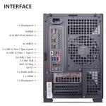 KOTIN Gaming PC D32B, AMD Ryzen 5 9600X Up to 5.4GHz, GeForce RTX 5060Ti 8GB, 650W 80 Plus Gold PSU, Digital Display Air Cooler, 5 ARGB Fans, 16GB DDR5 6000MHz, 1TB PCIe 4.0 SSD, Wi-Fi 7 & Win11 Home