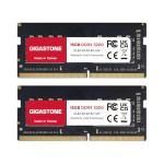 【DDR4 RAM Laptop Only】 GIGASTONE 32GB Kit (2x16GB) DDR4 3200MHz (2933MHz or 2666MHz) PC4-25600 (PC4-23400, 21300) CL22 1.2V SODIMM 260 Pin Unbuffered Non ECC High Performance Notebook Memory Upgrade
