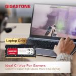 【DDR4 RAM Laptop Only】 GIGASTONE 32GB Kit (2x16GB) DDR4 3200MHz (2933MHz or 2666MHz) PC4-25600 (PC4-23400, 21300) CL22 1.2V SODIMM 260 Pin Unbuffered Non ECC High Performance Notebook Memory Upgrade