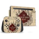 Head Case Designs Officially Licensed Harry Potter The Marauder's Map Graphics Vinyl Sticker Gaming Skin Decal Cover Compatible With Nintendo Switch Console & Dock & Joy-Con Controller Bundle