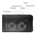 ZYNEEX Prebuilt Gaming Desktop PC, AMD Ryzen 5 5500, GeForce RTX 3050 6GB, 16GB DDR4 3200MHz RAM, 1TB NVMe SSD, ARGB Air Cooling, Wi-Fi,Tower Computer for Gaming, Streaming, Editing