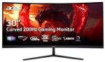 acer Nitro 29.5 Inch 1500R Curved Zero-Frame UWFHD 2560 x 1080 Gaming Monitor | AMD FreeSync Premium | Up to 200Hz | 1ms VRB | VESA Mountable | Two Display Port 1.4 & Two HDMI 2.0 | ED306C Xbmiippx