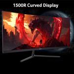 acer Nitro 29.5 Inch 1500R Curved Zero-Frame UWFHD 2560 x 1080 Gaming Monitor | AMD FreeSync Premium | Up to 200Hz | 1ms VRB | VESA Mountable | Two Display Port 1.4 & Two HDMI 2.0 | ED306C Xbmiippx