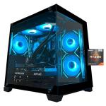 YAWYORE Gaming PC Desktop Computer, Ryzen 7 5700X,RTX 5060,32GB DDR4 RAM and 1TB M.2 NVMe SSD, 240 Liquid Cooler, ARGB Fans,Game Design Office