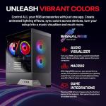 Skytech Gaming Nebula 2 Gaming PC, AMD Ryzen 5 5500 3.6GHz, NVIDIA RTX 5050 8GB, 1TB NVMe SSD, 16GB DDR4 RAM 3200, 650W Gold PSU, Wi-Fi, Win 11, Gaming Desktop