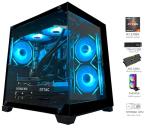 YAWYORE Gaming PC Desktop Computer, Ryzen 7 5700X,RTX 5060,32GB DDR4 RAM and 1TB M.2 NVMe SSD, 240 Liquid Cooler, ARGB Fans,Game Design Office