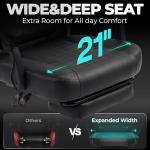 N-GEN GAMING Video Gaming Chair Big and Tall Office Computer Desk Chairs with Ergonomic Lumbar Support High Back Recliner and Footrest for Adults (Black)