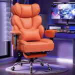 GTPLAYER Big and Tall Gaming Chair Ergonomic Heavy Duty Office Chair Racing Seat with Adjustable Lumbar Pillow Footrest 150° Reclining Thickened Armrests Breathable Mesh for Esports/PC Gaming