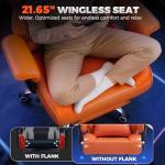 GTPLAYER Big and Tall Gaming Chair Ergonomic Heavy Duty Office Chair Racing Seat with Adjustable Lumbar Pillow Footrest 150° Reclining Thickened Armrests Breathable Mesh for Esports/PC Gaming