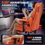 GTPLAYER Big and Tall Gaming Chair Ergonomic Heavy Duty Office Chair Racing Seat with Adjustable Lumbar Pillow Footrest 150° Reclining Thickened Armrests Breathable Mesh for Esports/PC Gaming