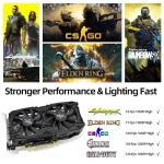 AISURIX RX 5500 8gb GDDR6 Graphics Card,128 Bit, 3XDP, HDMI, PCI Express 4.0X8, 8pin with Fan Intelligent System,Gaming PC Computer Video Cards with 3X DisplayPort +1X HDMI (5500)