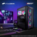 STGAubron Gaming PC Desktop Computer, AMD Ryzen 5 5500 up to 4.2G, GeForce RTX 3060 12G, 16G DDR4, 1T SSD, WiFi 6, BT 5.2, RGB Fan x4, Windows 11 Home
