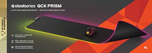 SteelSeries QcK XL RGB Prism Gaming Mouse Pad