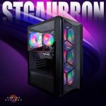 STGAubron Gaming PC Desktop Computer, AMD Ryzen 5 5500 up to 4.2G, GeForce RTX 3060 12G, 16G DDR4, 1T SSD, WiFi 6, BT 5.2, RGB Fan x4, Windows 11 Home