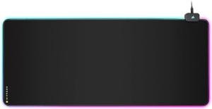 Corsair MM700 RGB Extended Cloth Gaming Mouse Pad - 36.6" x 15.8" - 360° RGB Lighting - Two USB Port Hub - Thick Rubber - Black (Renewed)