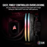 CORSAIR Vengeance RGB RS DDR5 RAM 64GB (2x32GB) 6000MHz CL40-50-50-96 1.35V AMD EXPO Intel XMP Computer Desktop Memory – Gray (CMG64GX5M2D6000Z40)