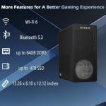 HP Omen 16L Gaming Desktop Computer PC, Intel Core i7-14700F Up to 5.4 GHz, GeForce RTX 5060 Ti, 32GB DDR5+ 1TB SSD, 3 Cooling Fans, 5.1 Surround Sound, Wi-Fi 6, Win 11 Home