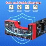 Klipdasse Switch Charger Dock for Nintendo Switch/OLED, Charging Dock for Joy-Con Controller, with LED Indicator, Charge up to 4 Joypad Controller - Black