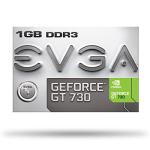 EVGA GeForce GT 730 1GB DDR3 128bit Dual DVI mHDMI Graphics Card 01G-P3-2731-KR