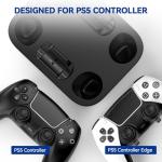 LVFAN PS5 Controller Charger Station, Fast Charging Dock for PlayStation 5 Controllers, Dual Controller Charging Stand Replacement for DualSense & DualSense Edge, Black