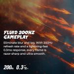 AOC 27G4H 27 inch Gaming Monitor, Full HD 1920x1080, IPS Panel, 200Hz 0.3ms MPRT, G-sync Compatible, 1x HDMI 2.0, 1x Display Port, HDR, Height Adjustable, sRGB 120.3%, 3-Year Zero-Bright-Dot